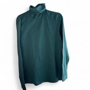 Peruvian Connection Women's Teal Turtleneck Size XL New With Tags Pima Cotton